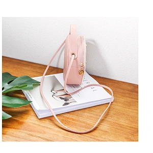 2020 Korean Version New Fashion Diamond Small Round Bag Casual All-Match Single Shoulder Messenger Handbag