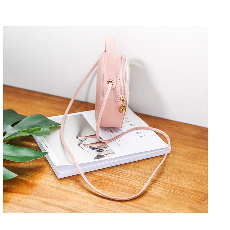 2020 Korean Version New Fashion Diamond Small Round Bag Casual All-Match Single Shoulder Messenger Handbag
