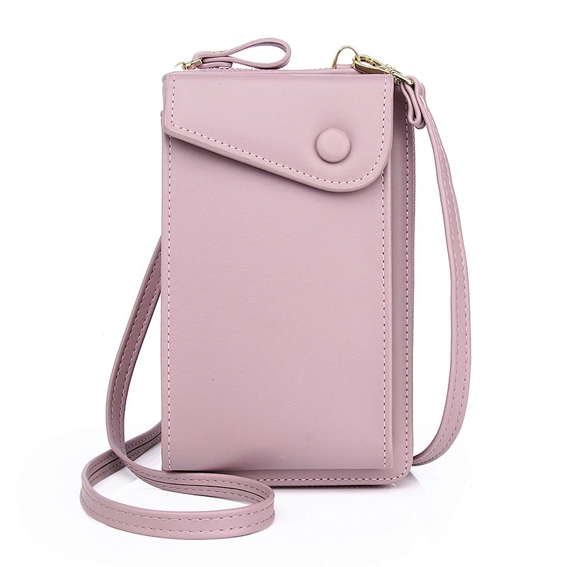 Fashion Retro Ladies Messenger Bag Solid Color Women'S Shoulder Bag Wallet