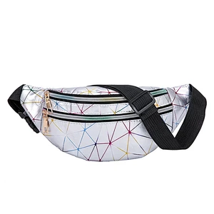 Fashion Women Laser Fanny Pack Ladies Custom Travelling Waterproof Waist Bag