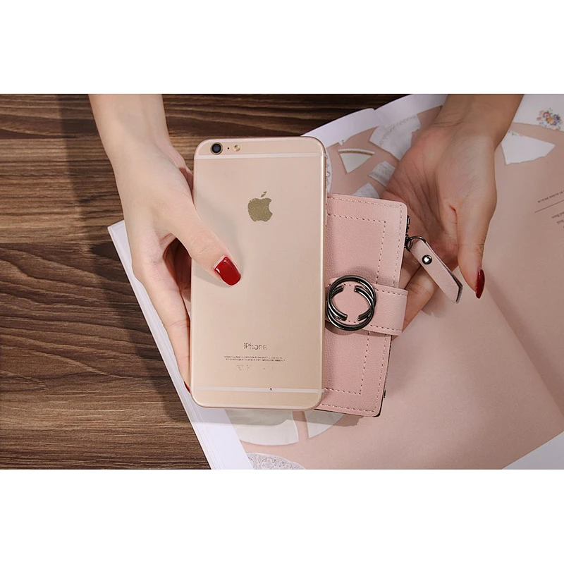 2020 New Design Colorful High Quality Plain Waterproof Ladies Clutch Purse Custom PU Leather Zipper Wallet Women