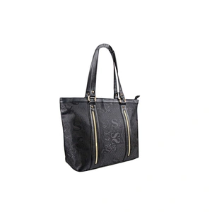 New Fashion Large Capacity Black Pu Tote Handbag For Women
