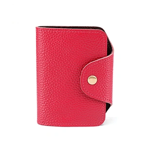 Custom Cheap Gift Rfid Blocking Pu Leather Credit Card Or Id Card Holder