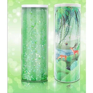 Quicksand Pencil Case Transparent Cylinder Erasable Multifunctional Student Stationery Box