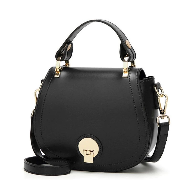 New elegant women pu leather crossbody bags chain lady shoulder bag