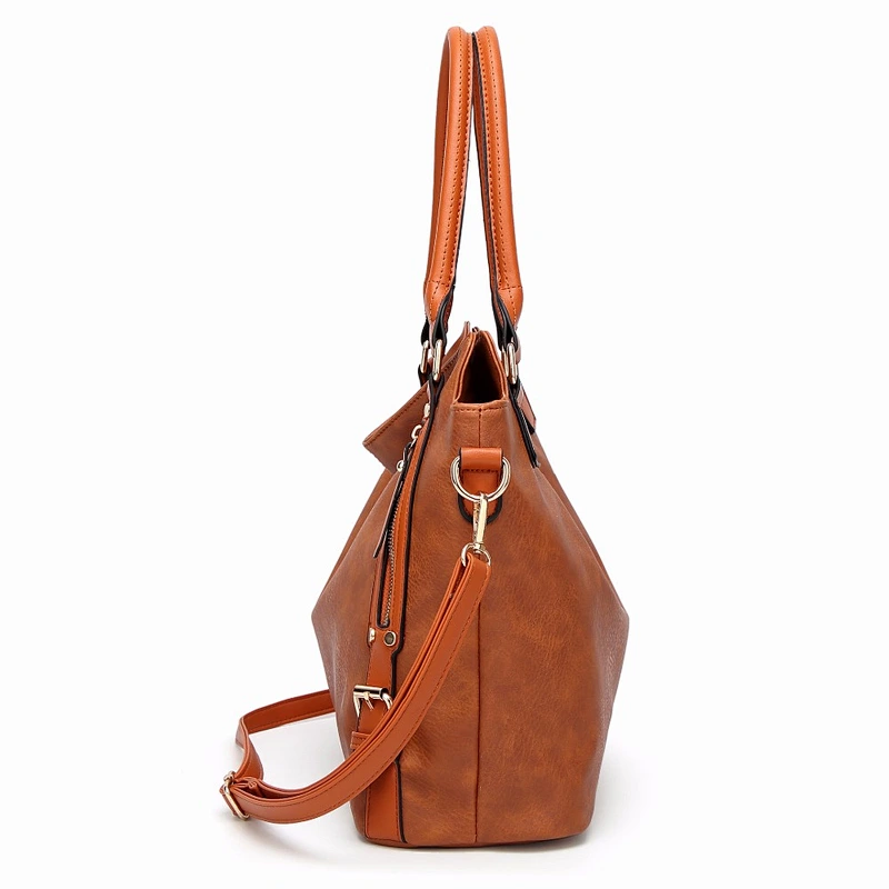 Wholesale Custom Tote Shoulder Bag Genuine Leather Lady Fashion Handbag