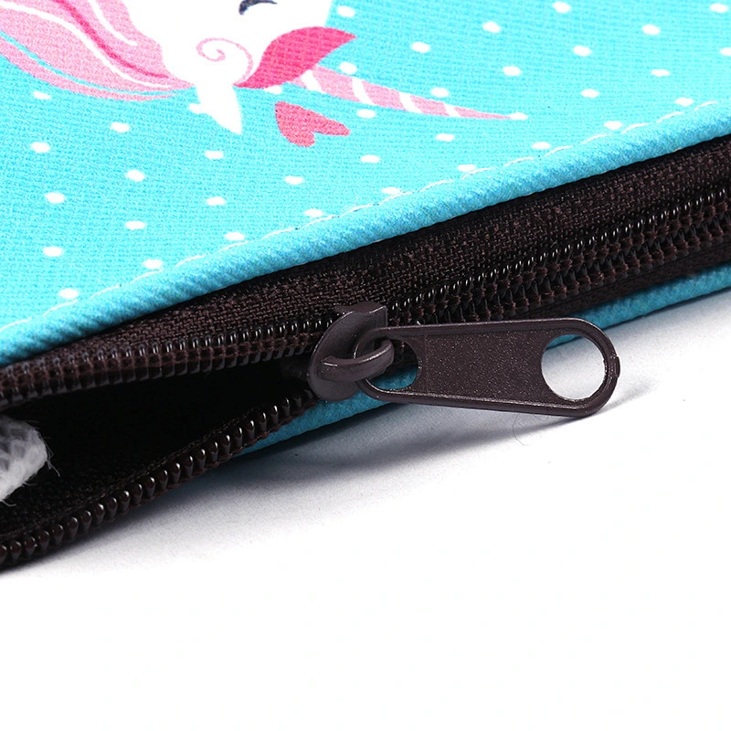 New cute unicorn coin purse small fresh female PVC coin purse candy color