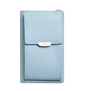 Wholesale hot selling pu leather mini sling bag cell phone purse crossbody bag with wallet card
