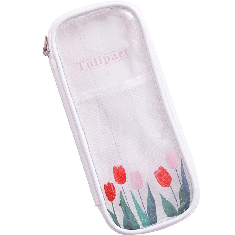 TPU Transparent Pencil Case Multi-Function Ins Small Portable Female Student Girl Pencil Case