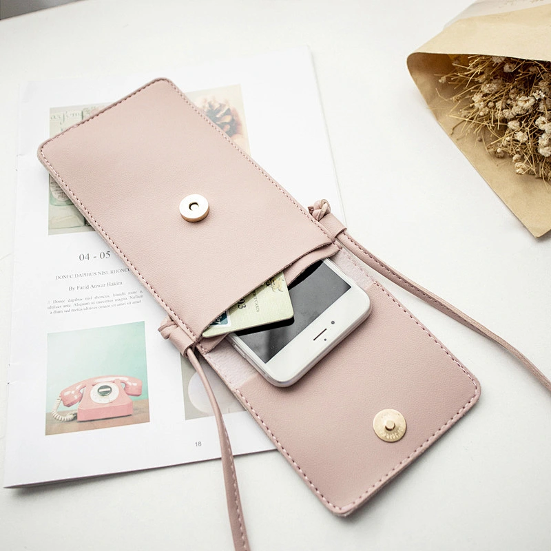Wholesale small shoulder bag ladies Cell Phone Purse Wallet crossbody cell phone bag