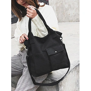 Factory Wholesale Custom canvas Women Handbag Fashion Lady Shoulder Bag Hot selling winter handbag Tote