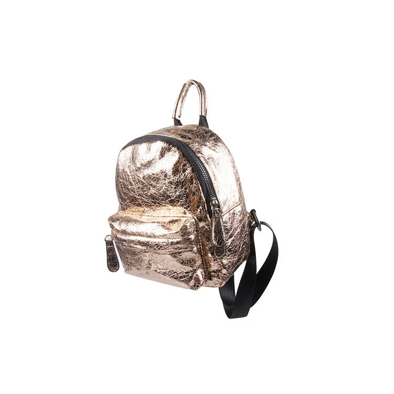 Lady Daily Fashion PU Leather School Bags Trendy Backpack Travel Leisure Bag