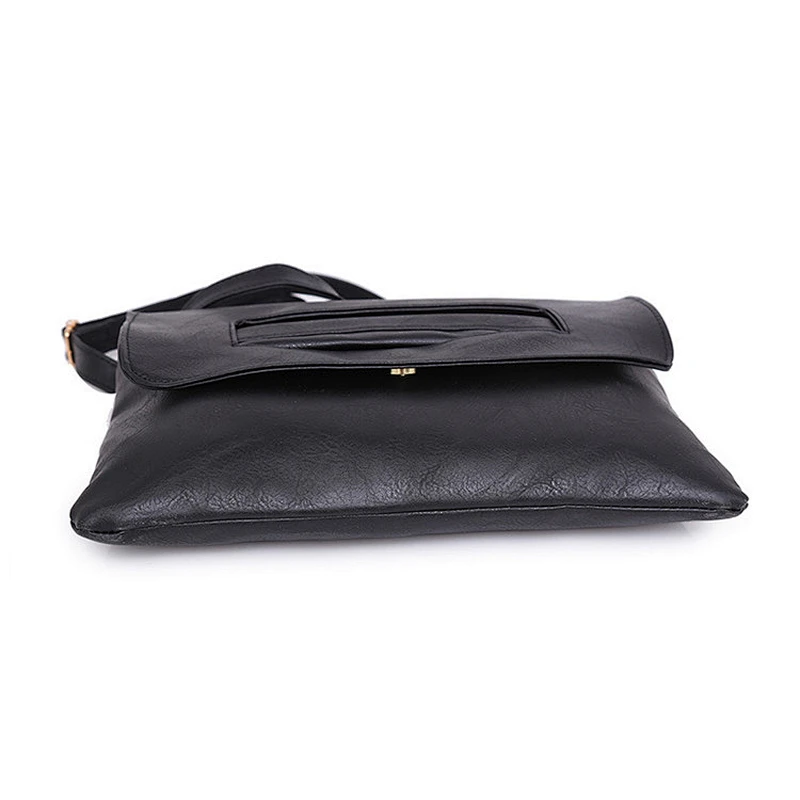 Wholesale Custom Promotional Simple Fashion PU Leather Ladies Wrist Messenger Bag