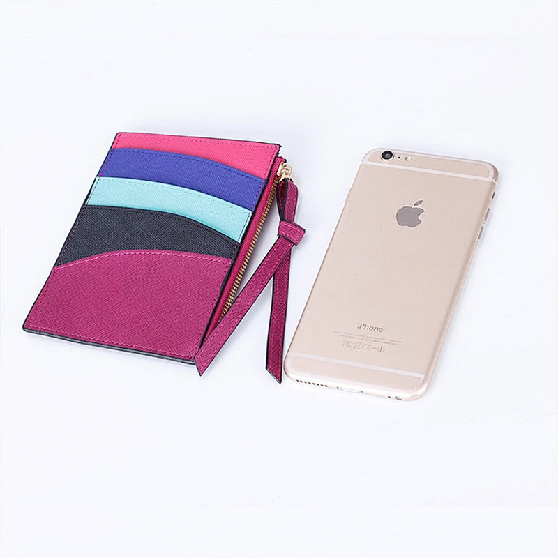Fashion Designer Phone Case Soft Black And White Leather Spotted Women Wallet