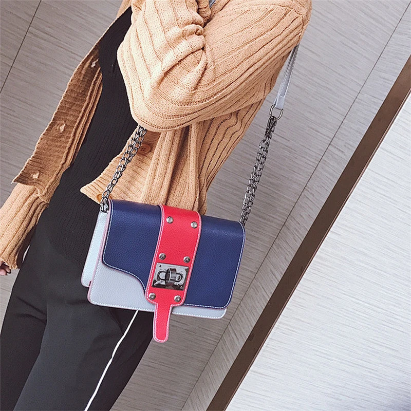 New fashion PU leather women lady's tote hand bag portable shoulder crossbody bag