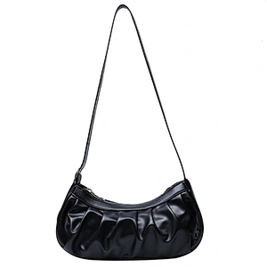 Underarm Handbags New 2020 Fashion Messenger Bag Folded Western Style Portable Small Bag Korean Version Dumpling Bag