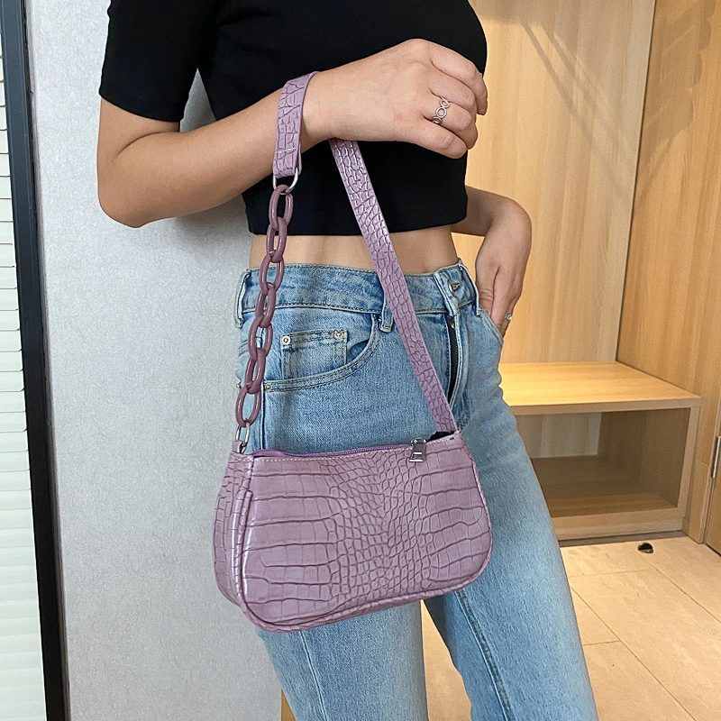 2020 Hot Sale Fashion Trends Shoulder Bag For Ladies Crocodile Leather Handbags Women Bags
