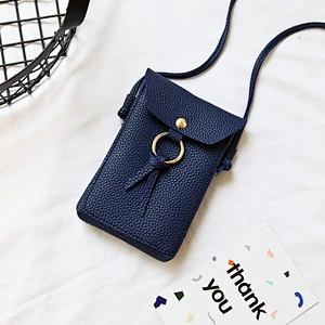 2020 New Ladies Mobile Phone Bag Solid Color Small Fresh Buckle Shoulder Bag Ladies Diagonal Handbag