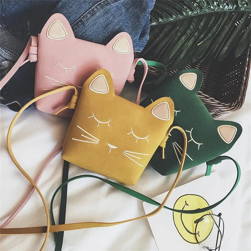 Children Bag Cute Girl Shoulder Bag Little Mini PU Bag