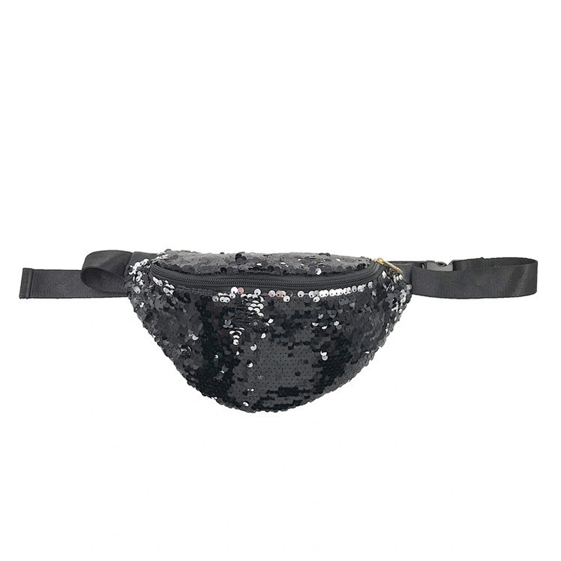 Factory Custom Casual Shiny PU Fanny Pack Trendy Ladies Waist Bag