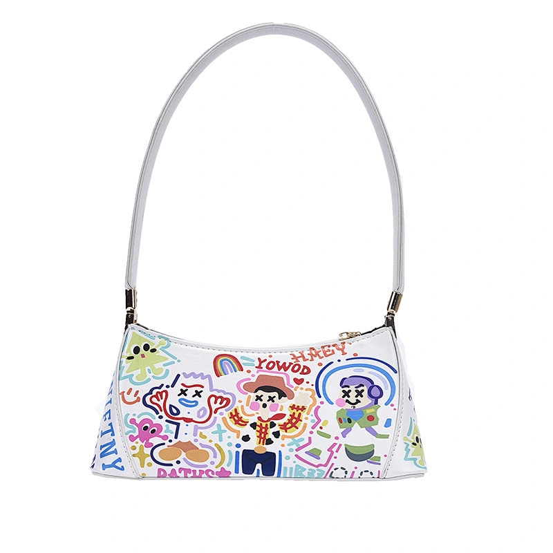 Underarm Bag 2020 New Trendy Ins Female Bag Personality Graffiti Portable Shoulder Bag