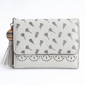 Small women wallet 2019 pu leather money clip wallet coin purse cute ladies wallets and purses