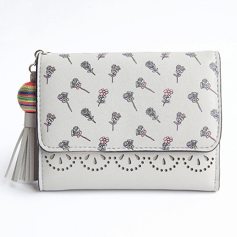 Small women wallet 2019 pu leather money clip wallet coin purse cute ladies wallets and purses