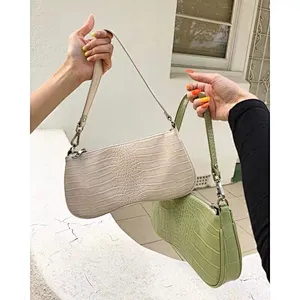 2020 New Fashion Leather Handbags Luxury Crocodile Pattern Underarm Bags Women Single Shoulder Bag