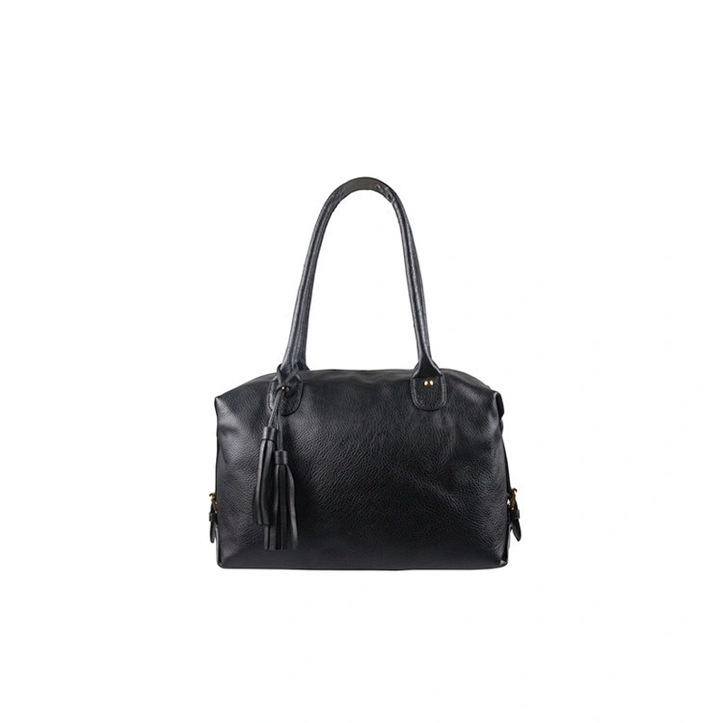 Large Capacity Black Contracted Elegant Ladies Travel Handbag