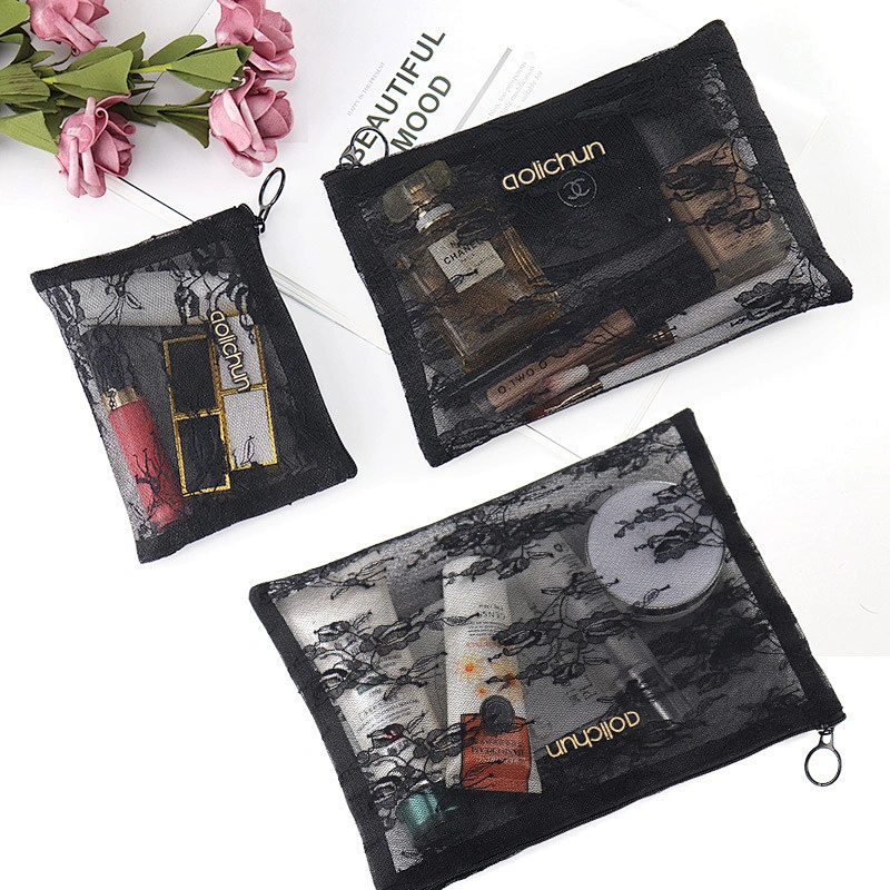 Mesh Cosmetic Bag set 2020 New Large-Capacity Portable Travel Separate Packaging Wash Storage Bag set
