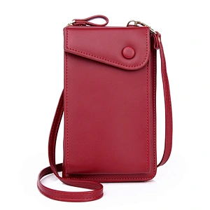 Fashion Retro Ladies Messenger Bag Solid Color Women'S Shoulder Bag Wallet
