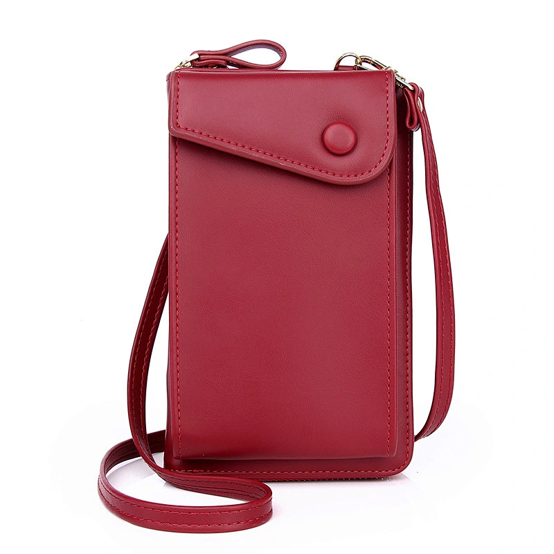 Fashion Retro Ladies Messenger Bag Solid Color Women'S Shoulder Bag Wallet