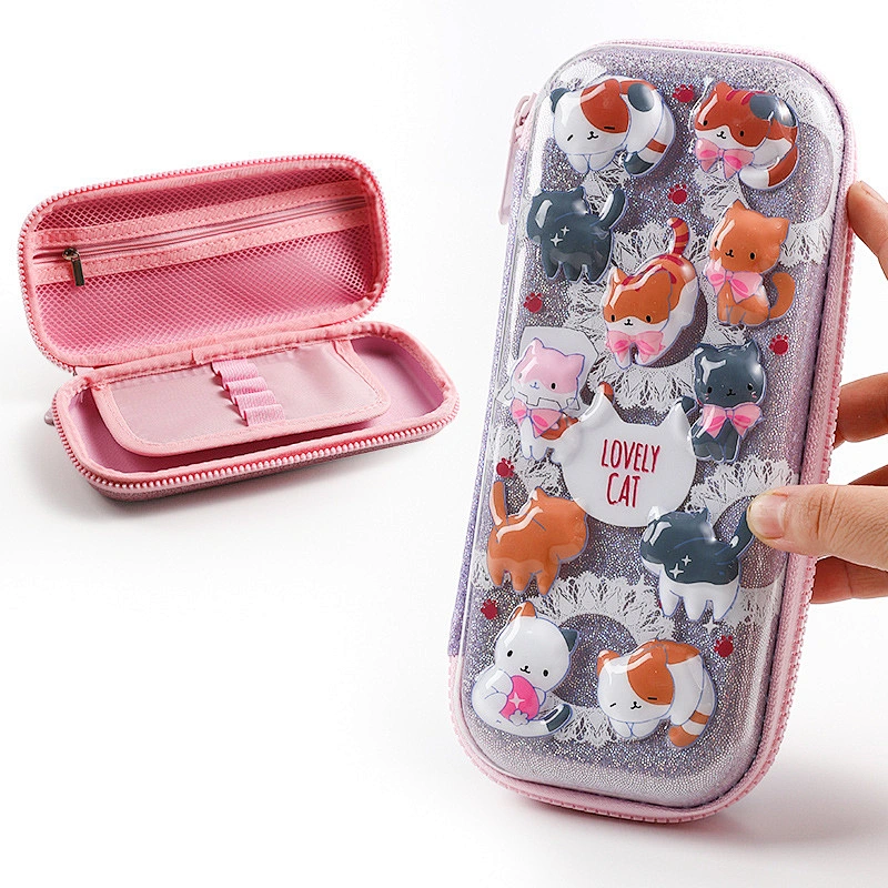 Cartoon EVA Pencil Case 3D Stereo Waterproof Pencil Case Creative Student Children Multifunctional Pencil Case