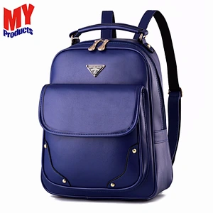 Fashion Style Custom Vintage Color Pattern PU Leather Women Backpack