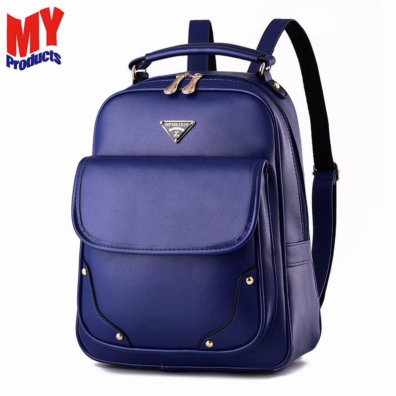 Fashion Style Custom Vintage Color Pattern PU Leather Women Backpack