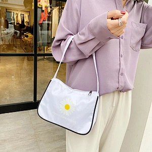2021 Female Nylon Casual Tote Bag Flower Printed Women Handbag Female Small Bag Mini Shoulder Bags