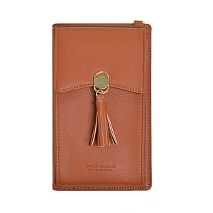 Popular Fashion Ladies Mobile Phone Bag Student Large-Capacity Multifunctional Wallet Simple Ladies Messenger Bag