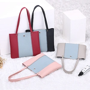 2020 Wholesale Fashion Women Pu Mini Leisure Bags Versatile Contrast Color Messenger Bags Cheap Cell Phone Change Bags