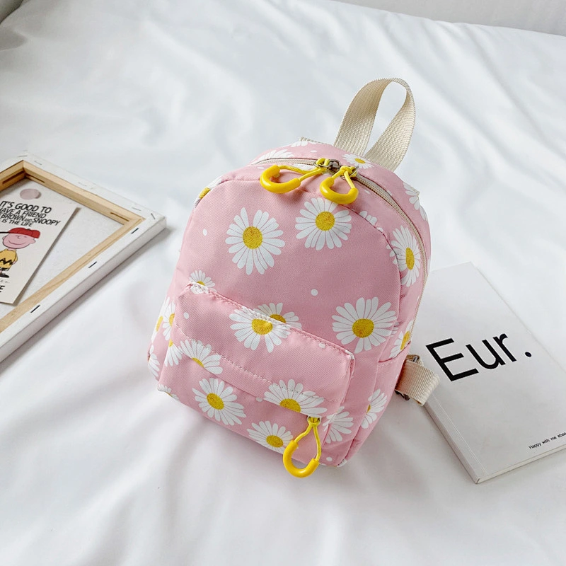 2020 New Korean Girl Bag Children'S Backpacks Fashion Nylon Little Daisy Cute Mini Backpack
