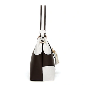 Alibaba latest new style fashion genuine leather solid ladies handbags