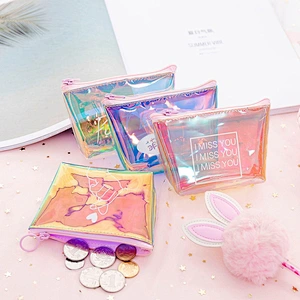 Fashion creative laser coin purse mini colorful girl coin purse coin purse
