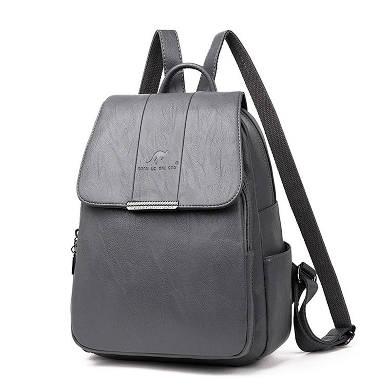 Hot selling fashion women backpack for school girls travel pu leather backpack