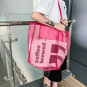 Fashion Large Soft Shoulder Bag Women Solid Color Portable Durable Shopping Tote Bag