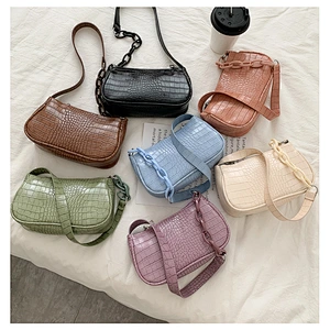 2020 Hot Sale Fashion Trends Shoulder Bag For Ladies Crocodile Leather Handbags Women Bags