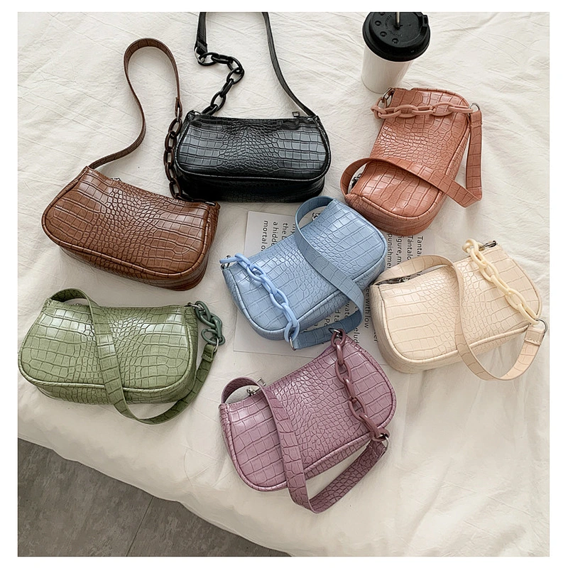 2020 Hot Sale Fashion Trends Shoulder Bag For Ladies Crocodile Leather Handbags Women Bags