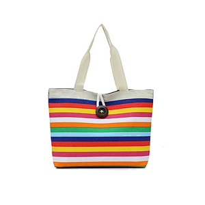 Plain Canvas Bag Shoulder Reusable Shopping Bag