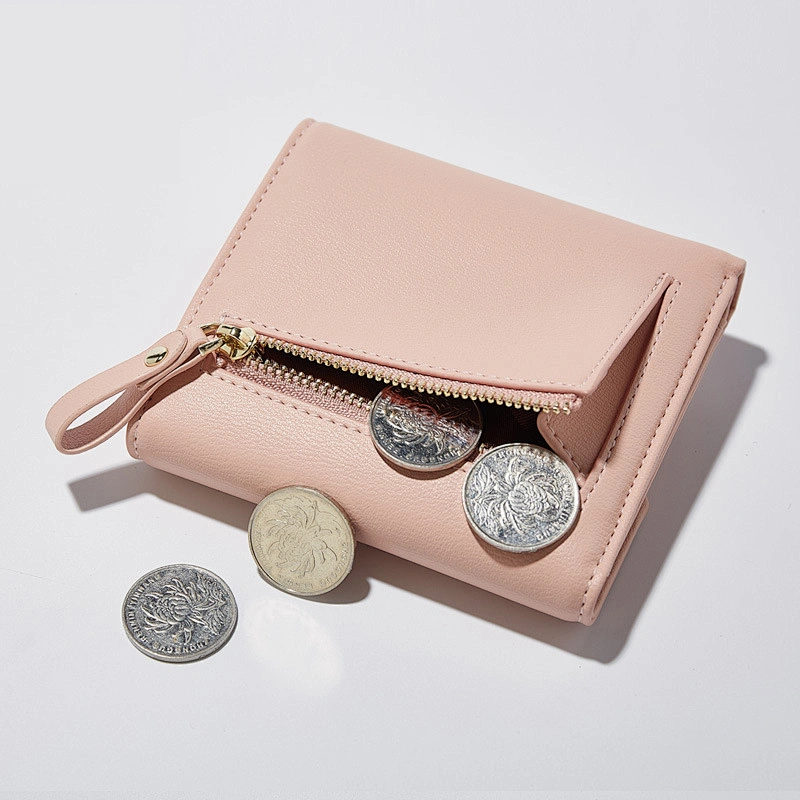 Customized Design Leather Women Travel Wallet With Zipper