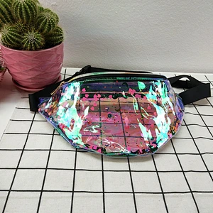 Fashion Laser Beach Waist Bag Fashion Cool Quicksand Bag Waist Bag Crossbody Hit Color