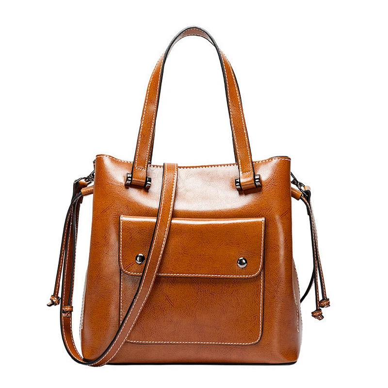 Wholesale Fashion Design Genuine Leather Bag Shoulder Handbags For Women