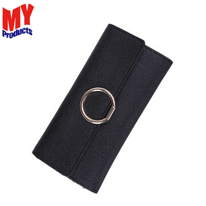 Light Grey Leather Wallet Mini Card Holder Women'S Wallet